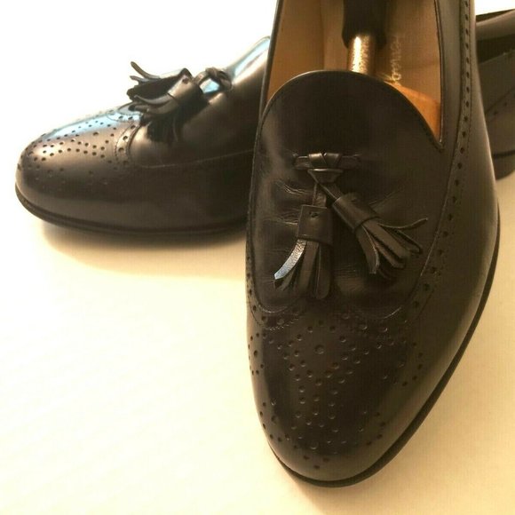Ferragamo Studio Wing Tip Tassel Loafers 9.5D main image 6